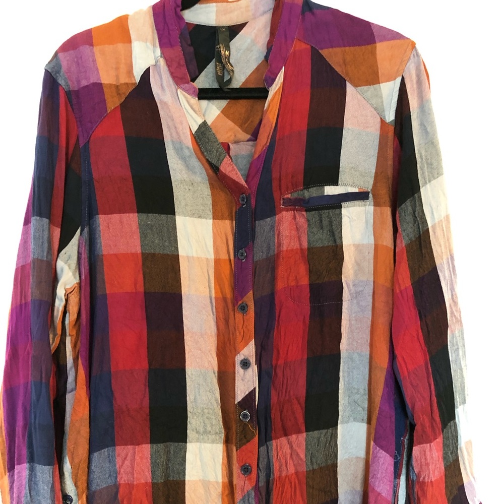 Melissa McCarthy Seven 7 Flannel Shirt